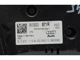 Přístrojová deska  Audi A3 S3 A3 Sportback 8P 2015 8V0920871R  
