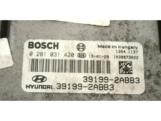 Řídící jednotka 0281031420, 391992ABB3   Hyundai ix35 2015