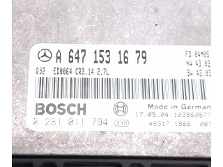 Комплект блоков управления A6471531679, 0281011794   Mercedes-Benz E W211