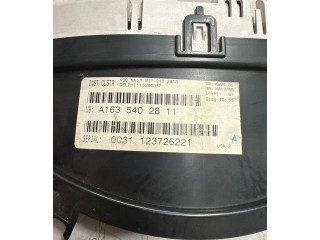 Přístrojová deska  Mercedes-Benz ML W163 2001 A1635409011  