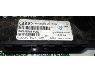 Блок управления климат-контролем 8P0820043H, 412206018027   Audi A3 S3 8P