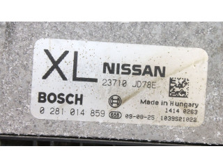 Řídící jednotka 23710JD78E, 0281014859   Nissan Qashqai 2009