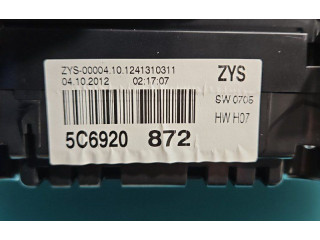 Přístrojová deska  Volkswagen Jetta VI 2012 5C6920872, IMPRK1459906  