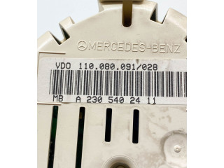 Přístrojová deska  Mercedes-Benz SL R230 2002 A2305400023, A2305402411  