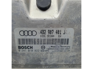 Блок управления двигателя 4B2907401J, 0281010822   Audi A6 S6 C5 4B