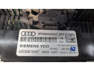 Блок управления климат-контролем 8P0820043AC   Audi A3 S3 8P