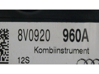 Панель приборов 8V0920960A   Audi A3 S3 8V       