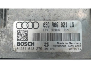 Блок управления двигателя 03G906021LG, 0281013276   Audi A3 S3 8P