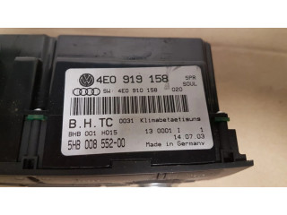Блок управления климат-контролем 4E0919158, 4E0910158   Audi A8 S8 D3 4E