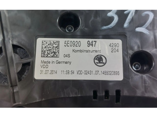Přístrojová deska  Skoda Octavia Mk3 (5E) 2015 5E0920947, 5E0920947  