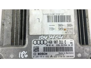 Блок управления двигателя 0281018892, 4G0907311E   Audi A6 S6 C7 4G