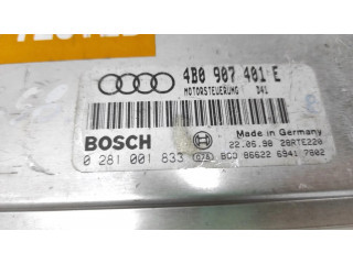 Блок управления двигателя 4B0907401E, 0281001833   Audi A4 S4 B5 8D