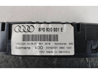 Přístrojová deska  Audi A3 S3 8P 2007 8P0920931E  