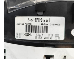 Přístrojová deska  Ford Ranger 2015 AB3910849GN, A2C53370286  