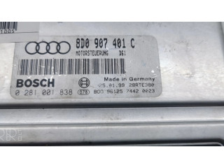 Блок управления двигателя 8D0907401C, 0281001838   Audi A4 S4 B5 8D