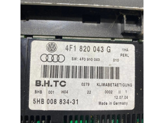 Блок управления климат-контролем 4F1820043G, 4F0910043   Audi A6 S6 C6 4F