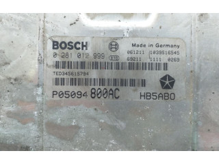 Блок управления двигателем ECU 0281012999   Chrysler Voyager       