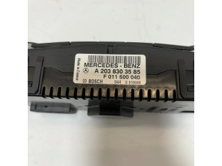 Блок управления климат-контролем A2038303585, F011500040   Mercedes-Benz C W203