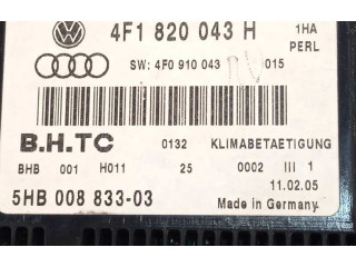 Блок управления климат-контролем 4F1820043H, 5HB00883303   Audi A6 S6 C6 4F
