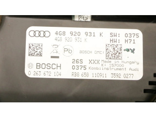 Přístrojová deska  Audi A6 S6 C7 4G 2012 4G8920931K, 4G8920931K  