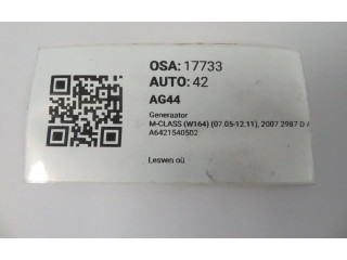 Генератор A6421540502, A6421540502   Mercedes-Benz ML W164      