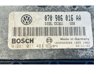 Řídící jednotka 070906016AA, 0281011481   Volkswagen Touareg I 2005
