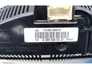 Панель приборов A2095405647   Mercedes-Benz CLK A209 C209       