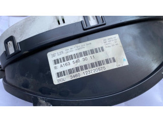 Přístrojová deska  Mercedes-Benz ML W163 2003 3329130030, A1635403011  