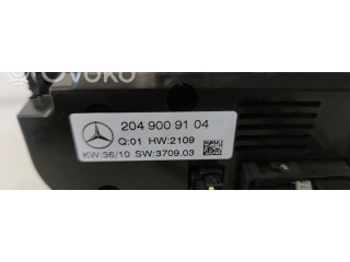 Блок управления климат-контролем A2049009104, 2049009104   Mercedes-Benz C W204