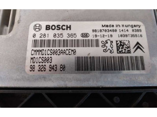 Řídící jednotka 0281035365, 9832694380   Opel Crossland X 2020