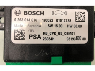 Vstřikovač 9819360080, 0263014016   Opel Grandland X    F12XHT(EB2ADTS) 