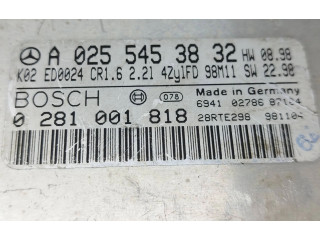 Řídící jednotka A0255453832, 0281001818   Mercedes-Benz C W202 2000