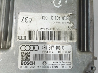 Блок управления двигателя 4F0907401C, 0281012757   Audi A6 S6 C6 4F