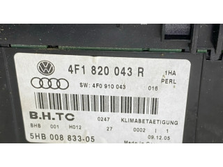 Блок управления климат-контролем 4F1820043R, 4F0910043   Audi A6 S6 C6 4F