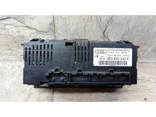 Блок управления климат-контролем 8E0820043A   Audi A4 S4 B6 8E 8H