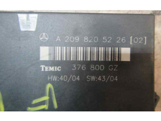 Блок управления A2098205226   Mercedes-Benz CLK A209 C209