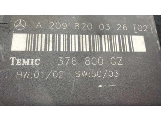 Блок комфорта A2098200326, 376800GZ   Mercedes-Benz CLK A209 C209   