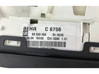 Блок управления климат-контролем 93329466, C6756   Vauxhall Meriva A