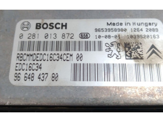 Řídící jednotka 0281013872, 9664843780   Peugeot 407 2010