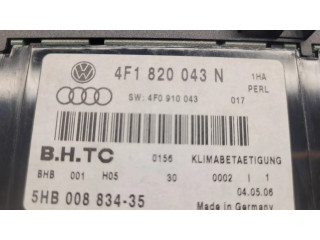 Блок управления климат-контролем 4F1820043N, 4F0910043   Audi A6 S6 C6 4F