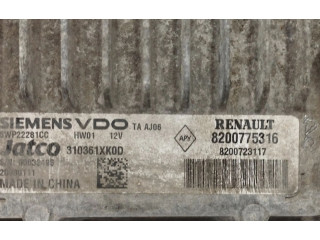 Блок управления коробкой передач 8200775316, 5WP22281CC   Renault Laguna III