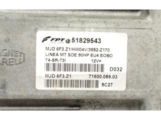 Блок управления двигателя 51829543, 7160008903   Fiat Linea