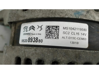 Генератор 9820893880   Citroen C4 Cactus 1.5     