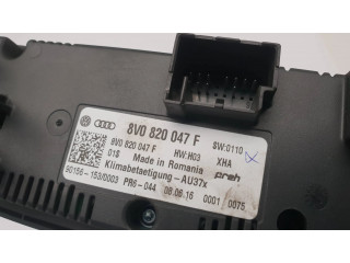 Блок управления климат-контролем 8V0820047F, 901561530003   Audi A3 S3 8V