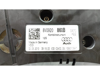 Панель приборов 8V0920860B   Audi A3 S3 8V       