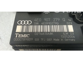 Pojistková skříňka Řídící jednotka BSM 4E0907279Q, 4E0910279Q   Audi A8 S8 D3 4E 2006