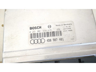 Блок управления двигателя 4d0907401, 0281001434   Audi A8 S8 D2 4D