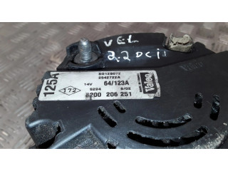 Генератор 8200206251, SG12B072   Renault Vel Satis 2.2     