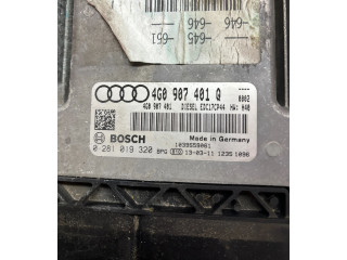 Блок управления двигателя 4G0907401Q, 4G0907401   Audi A6 S6 C7 4G