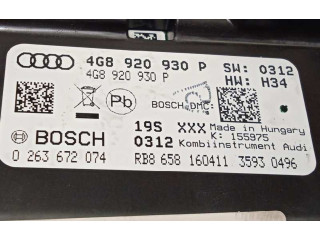 Панель приборов 4G8920930P, 0263672074   Audi A6 C7       